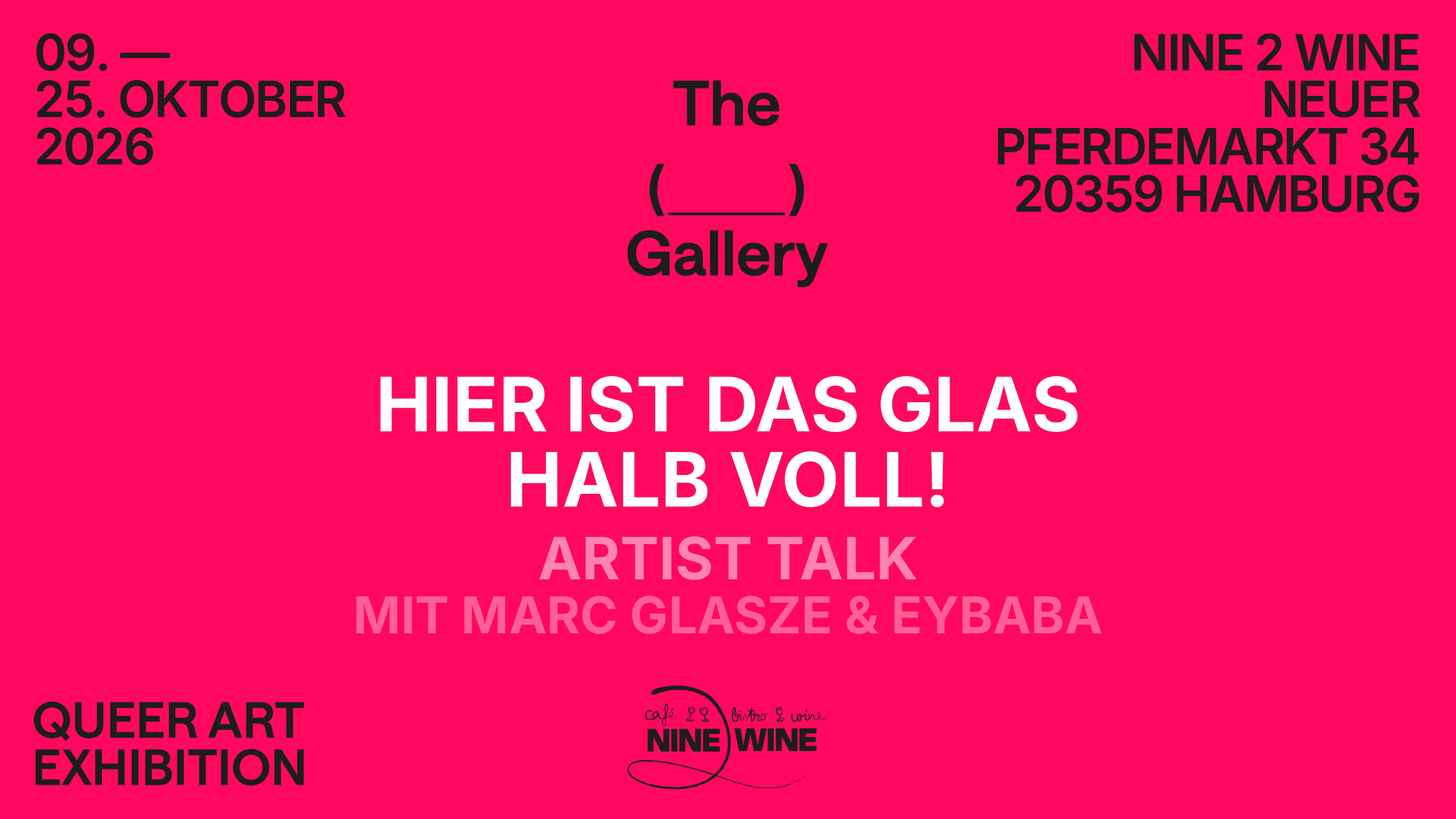 Hier ist das Glas halb voll! – Artist Talk mit Marc Glasze & Eybaba