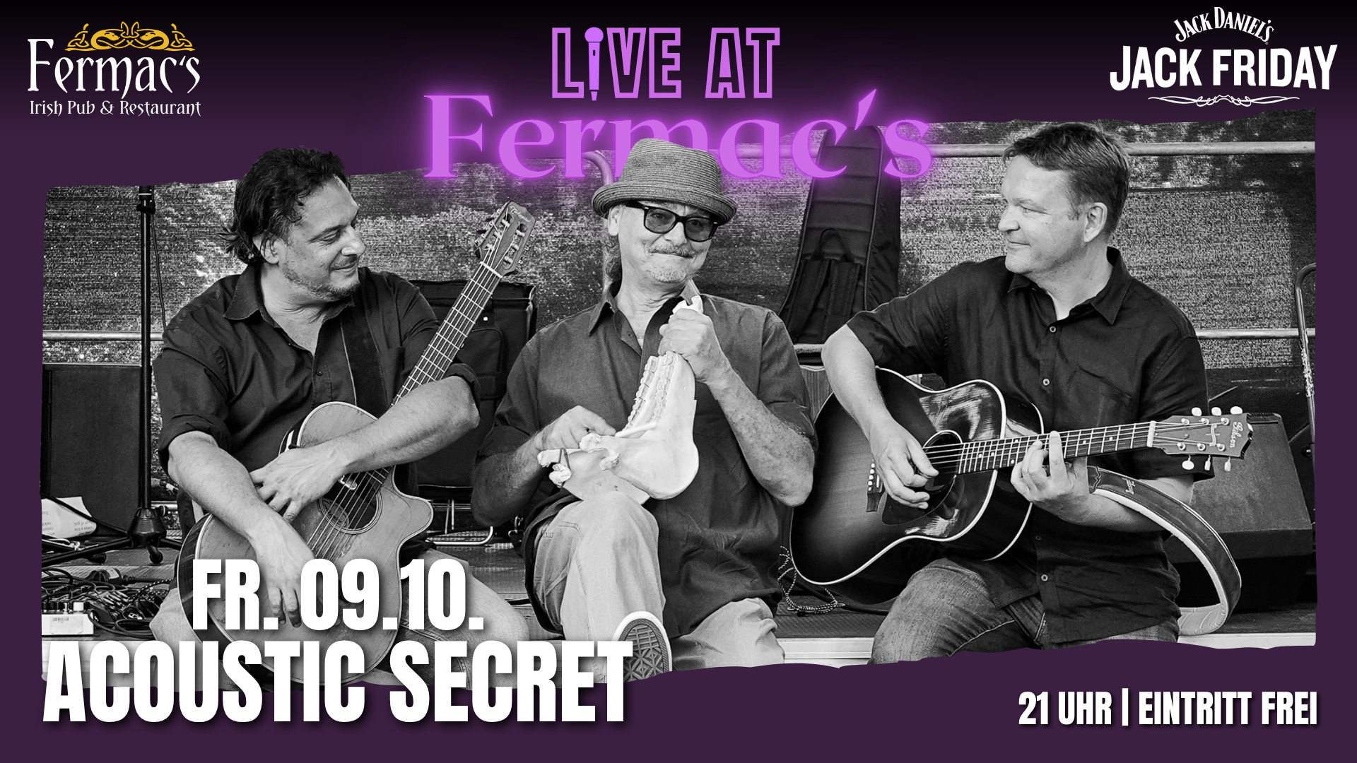 Live at Fermac's: ACOUSTIC SECRET [Jack Friday presented by Jack Daniels]