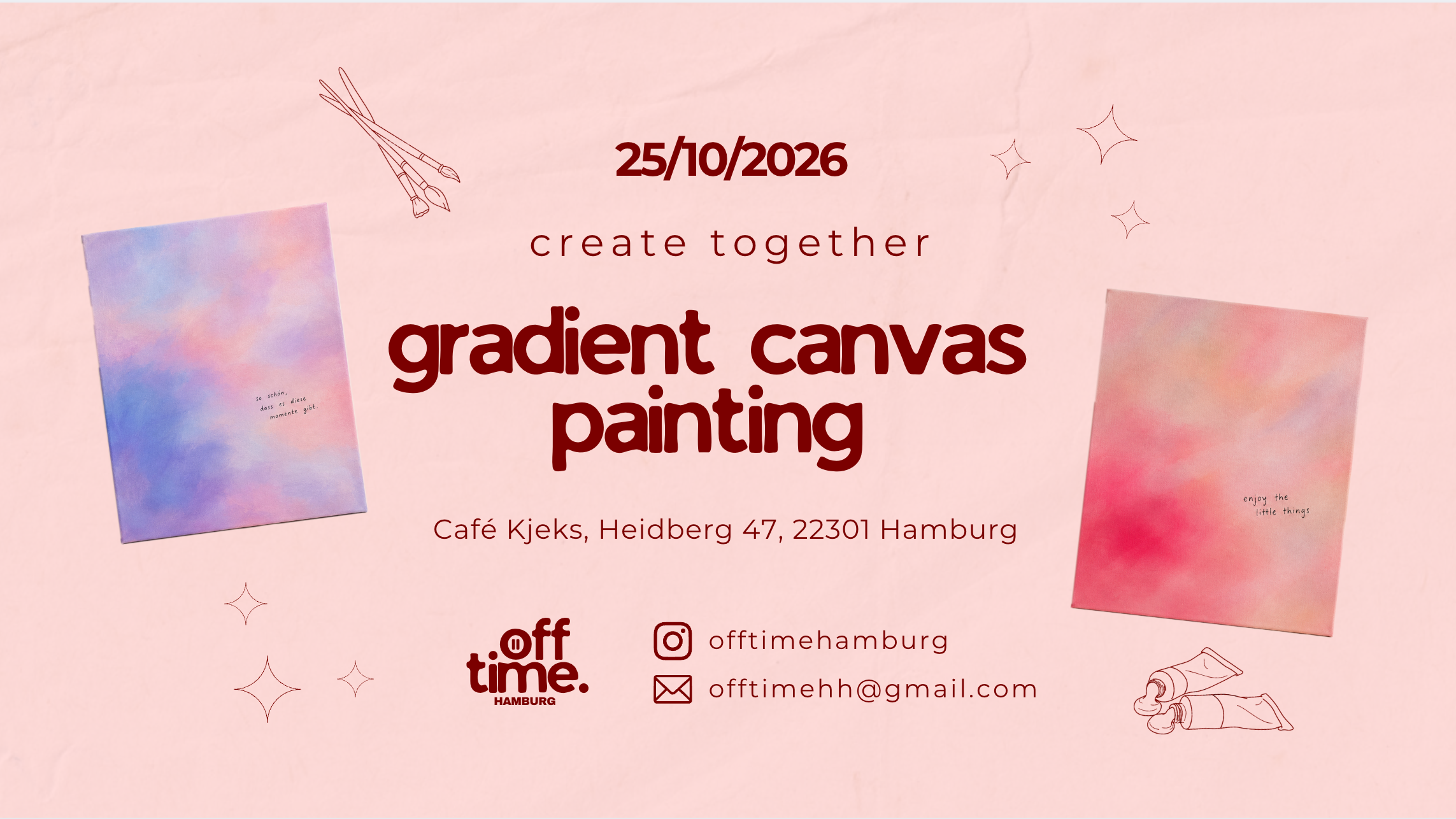 DIY Event Hamburg | Canvas Painting | create together by offtime
