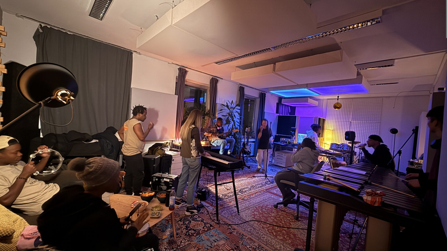 Jamsession der Refugio Kunstwerkstatt