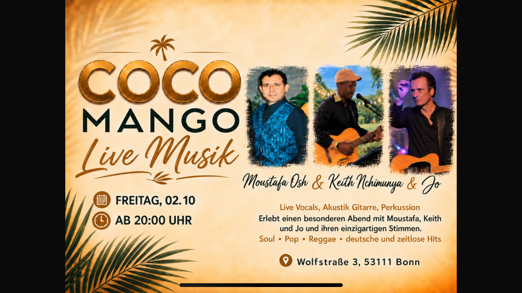 COCO MANGO LIVE MUSIK
