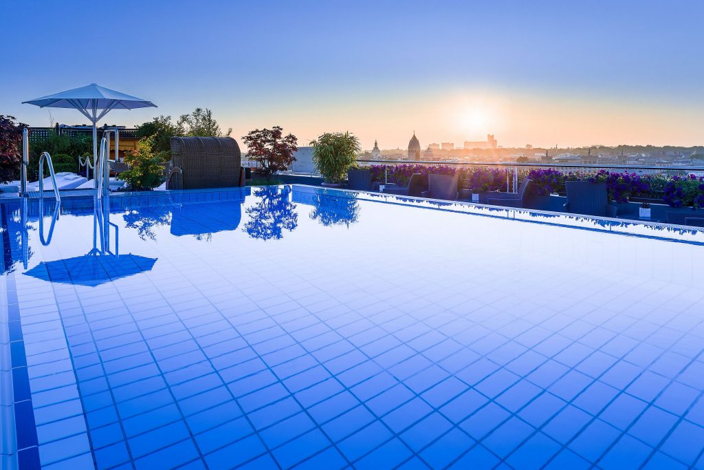 Blick von der China Moon Roof Terrace (© Mandarin Oriental)