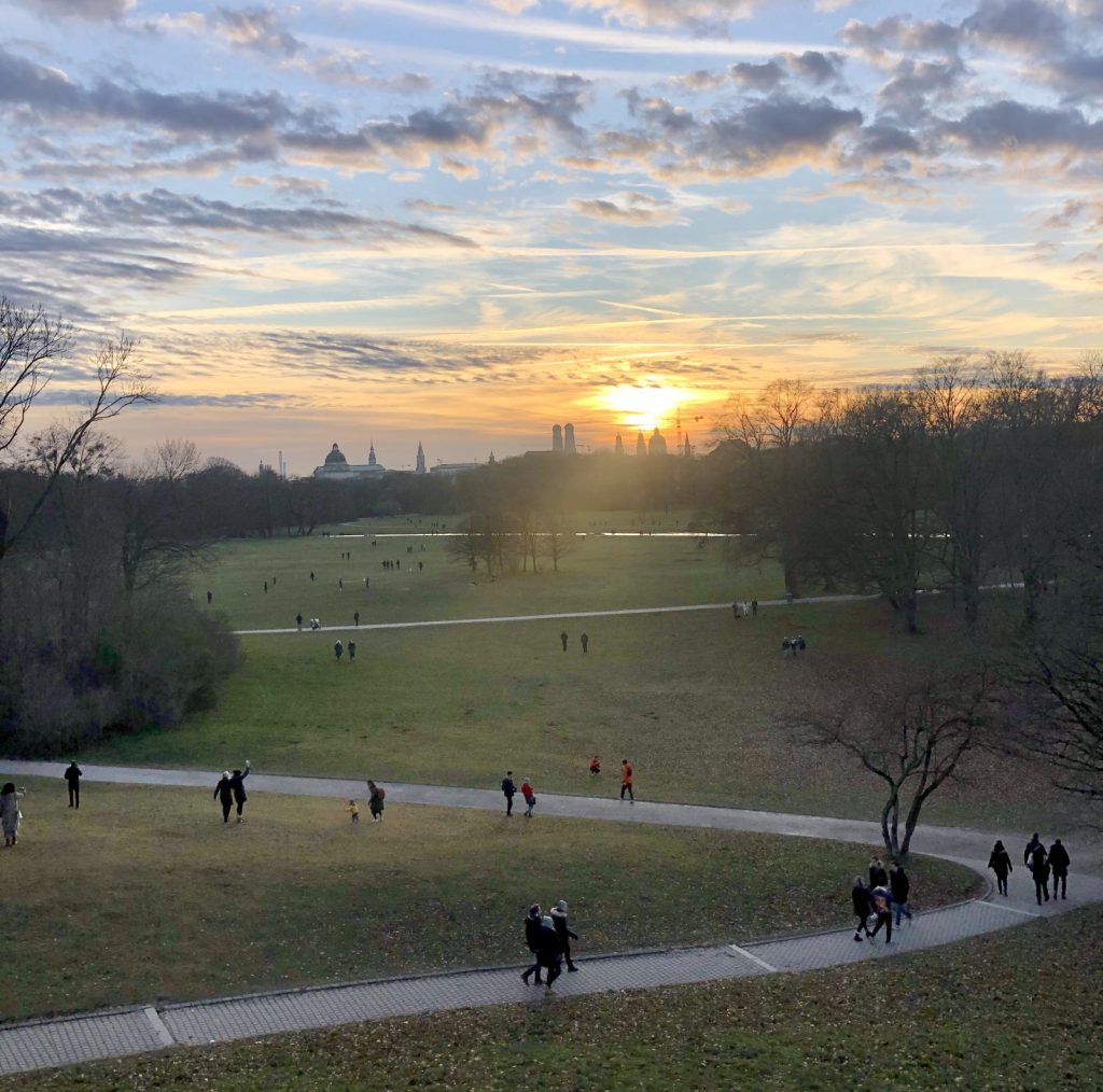 Monopteros-München-Sonnenuntergang