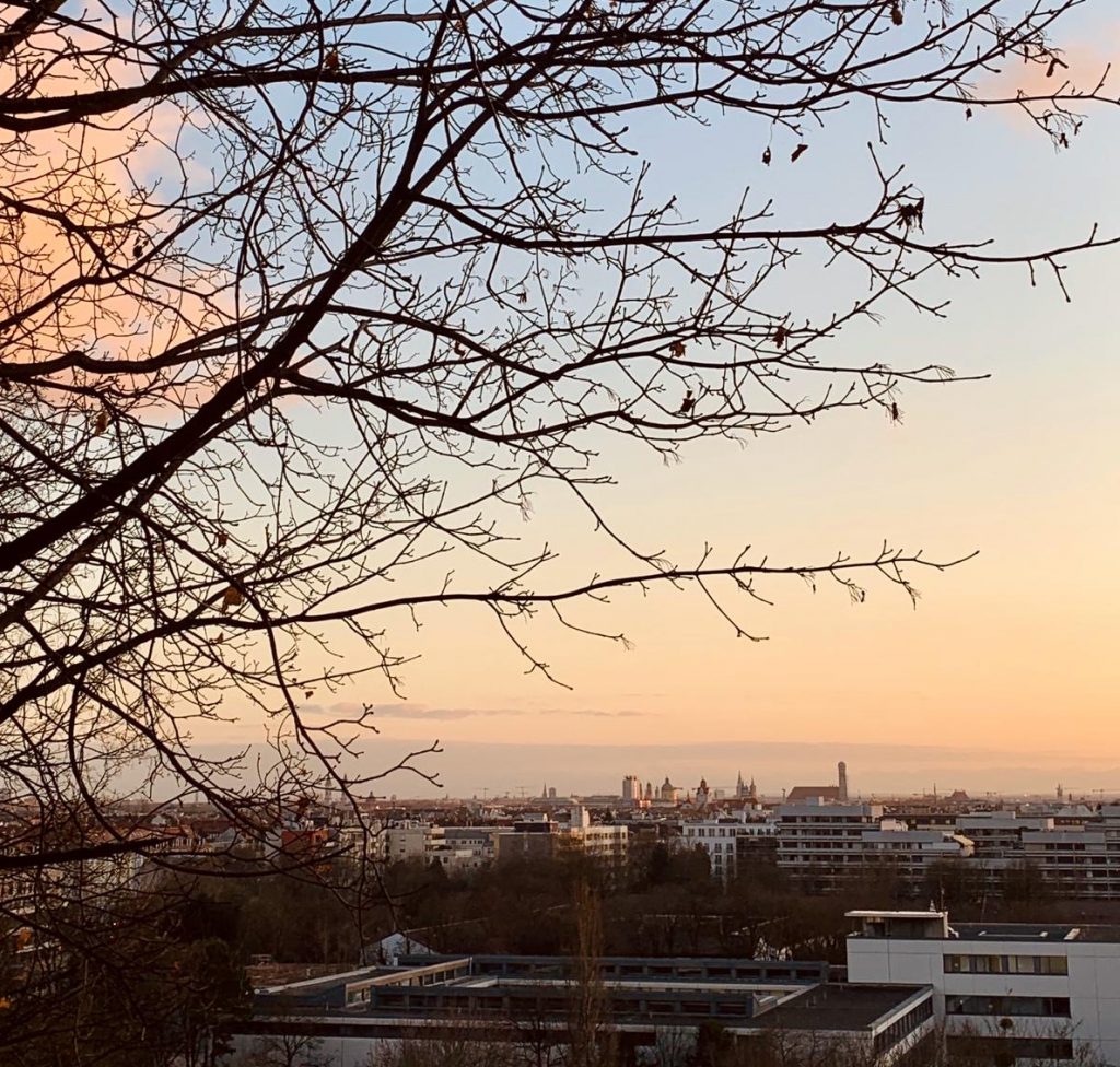 Sonnenuntergang-Luitpoldpark