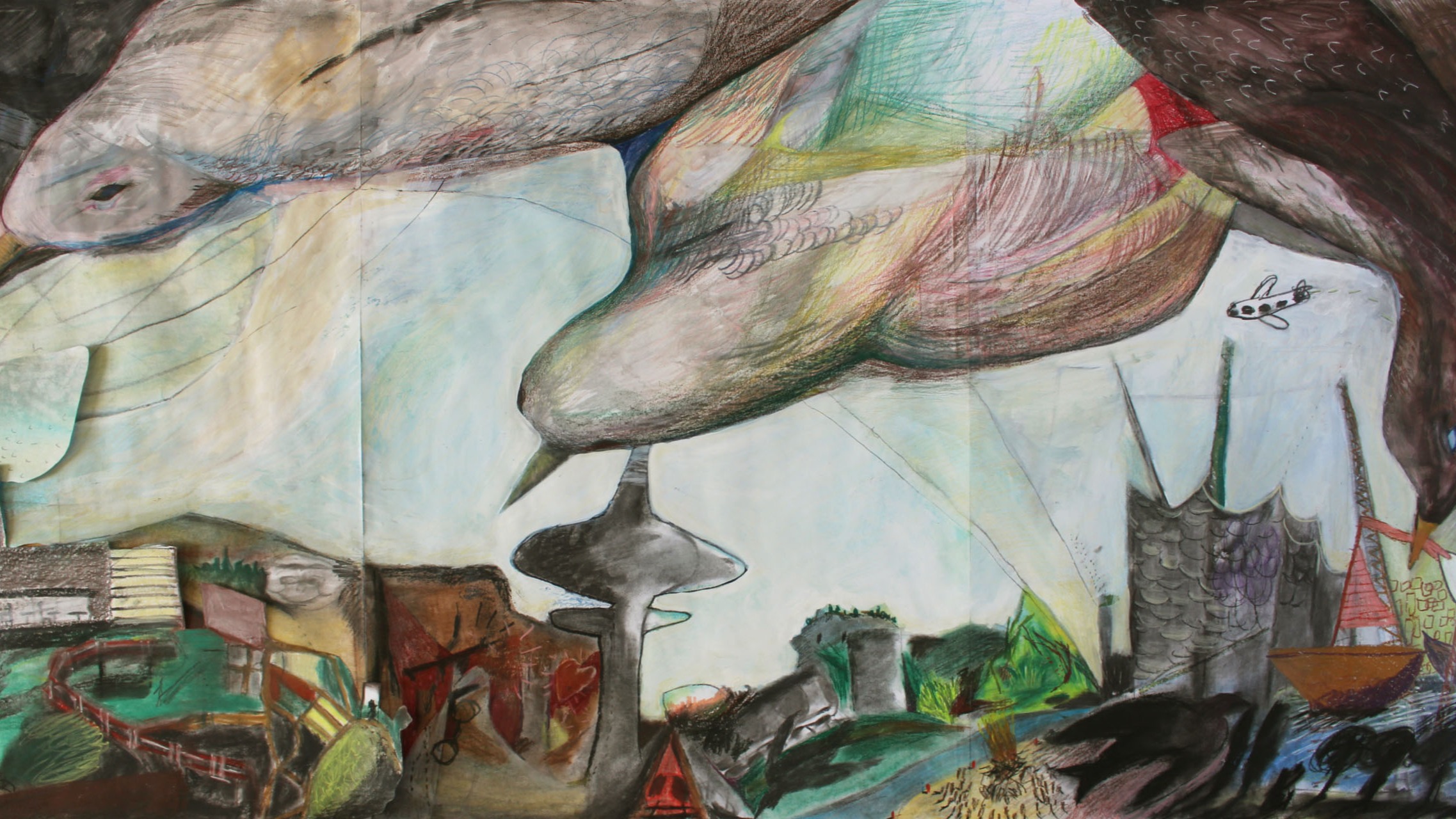 Comic / Mixed Media Ausstellung "To have a bird" - Daisy Armitage • Mia Breuer • Evie Bulloch • Lauren Christian • Stanley Miller • Averil Stratford • Luc Tedford (GB/IE)