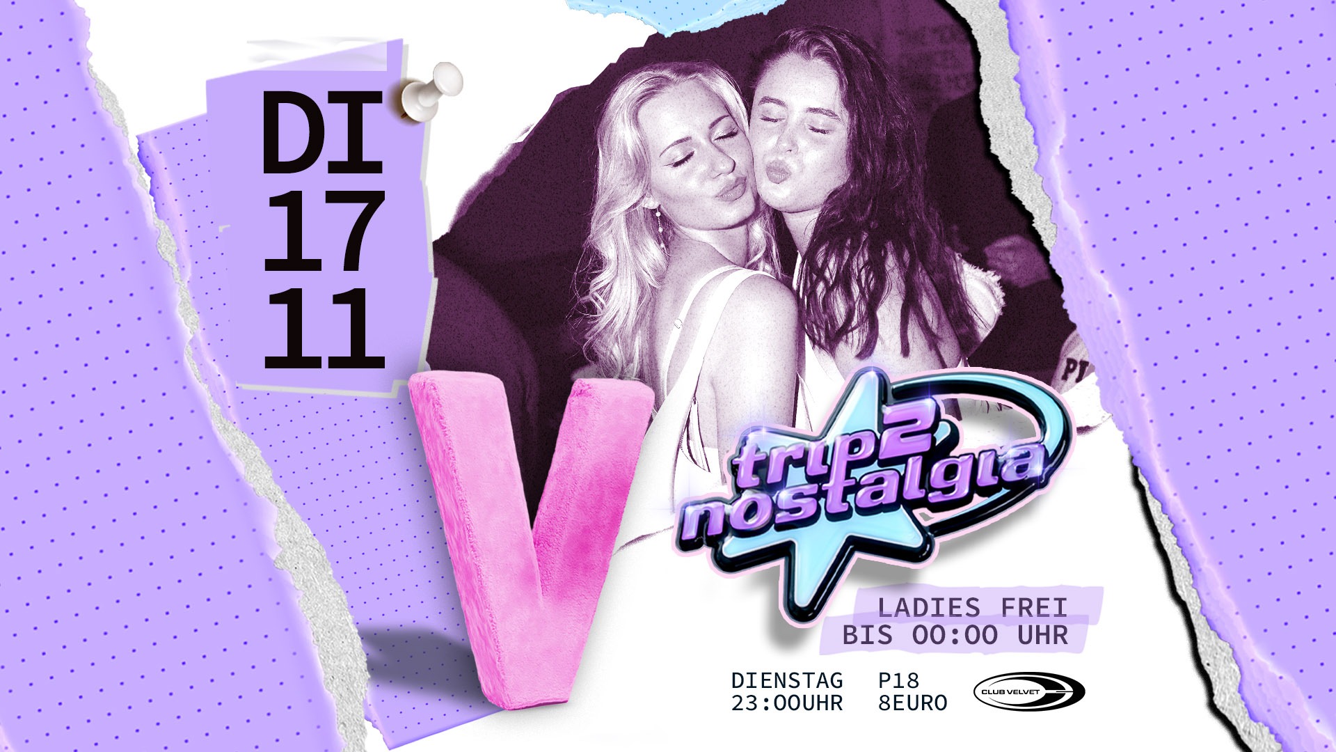 Flyer: Trip2Nostalgia 💫 - Dienstag 17.11.