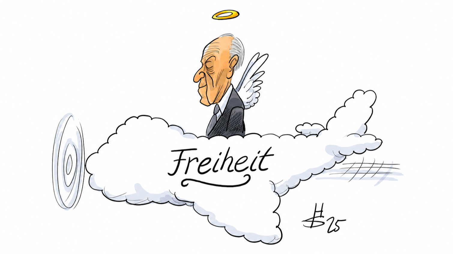 Adenauer auf der Wolke