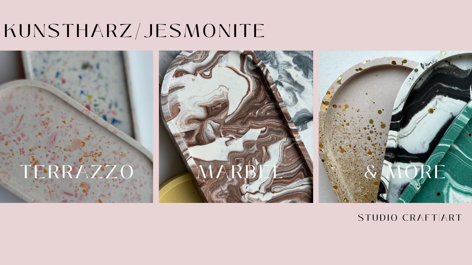 Kunstharz-Jesmonite Basic Workshop in München