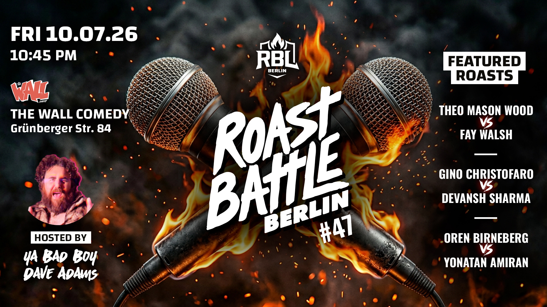 Roast Battle Berlin #47 - Round 12 - English Comedy