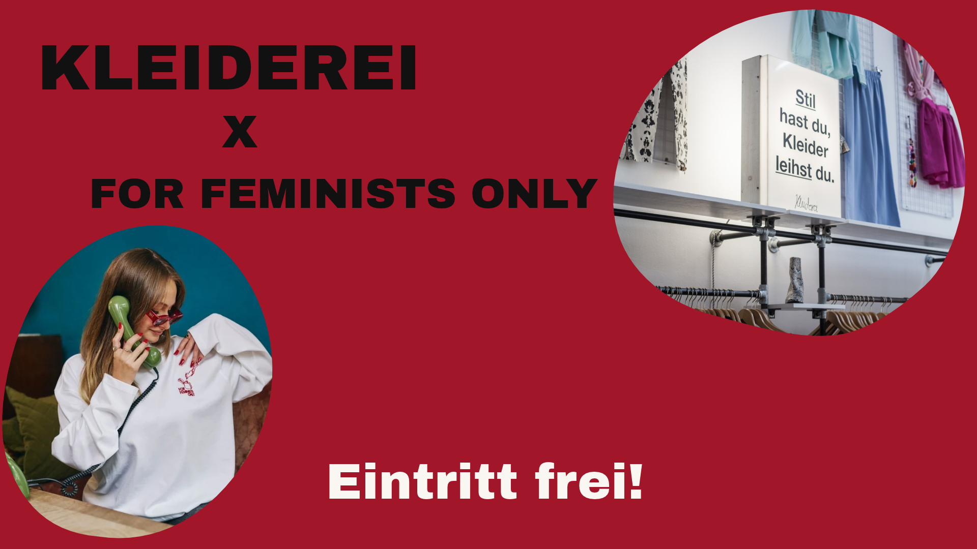 Kleiderei x for feminists only Pop-Up-Tour