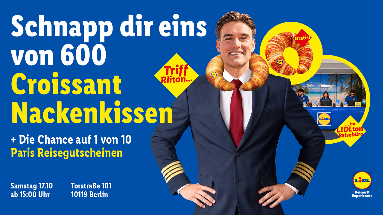 Gratis Lidl Croissant Nackenkissen 🥐✈️