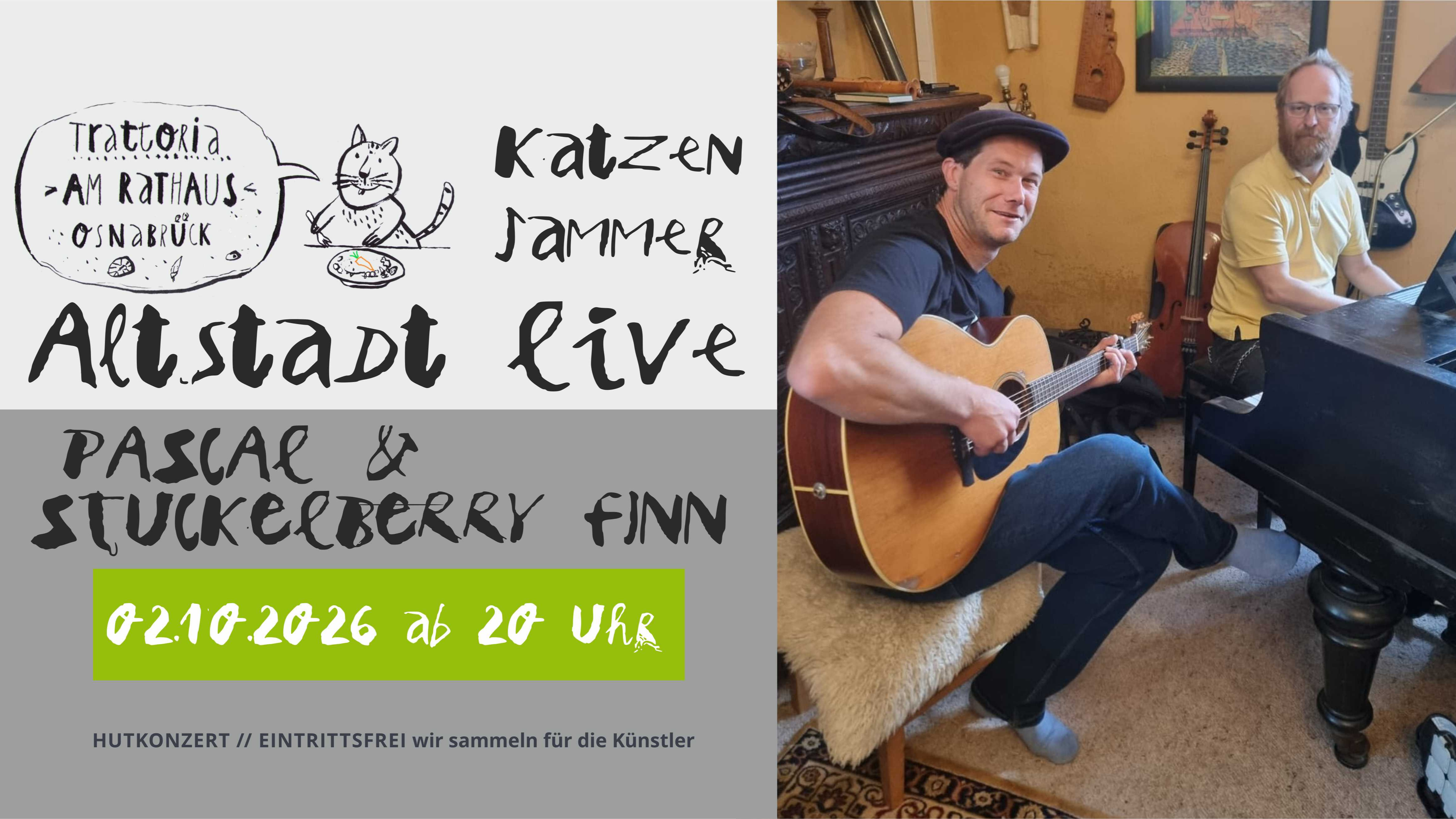 Pascal & Stuckelberry Finn zu Altstadt Live in Osnabrück