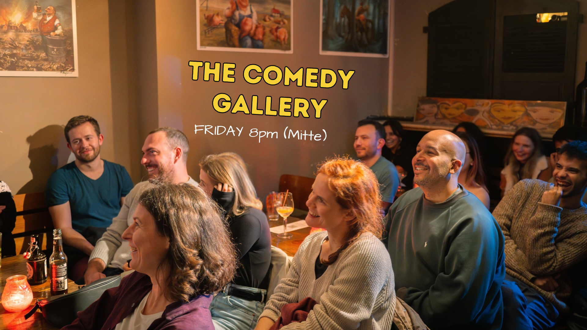 English Comedy in an Art Gallery - Friday 8pm (Mitte)