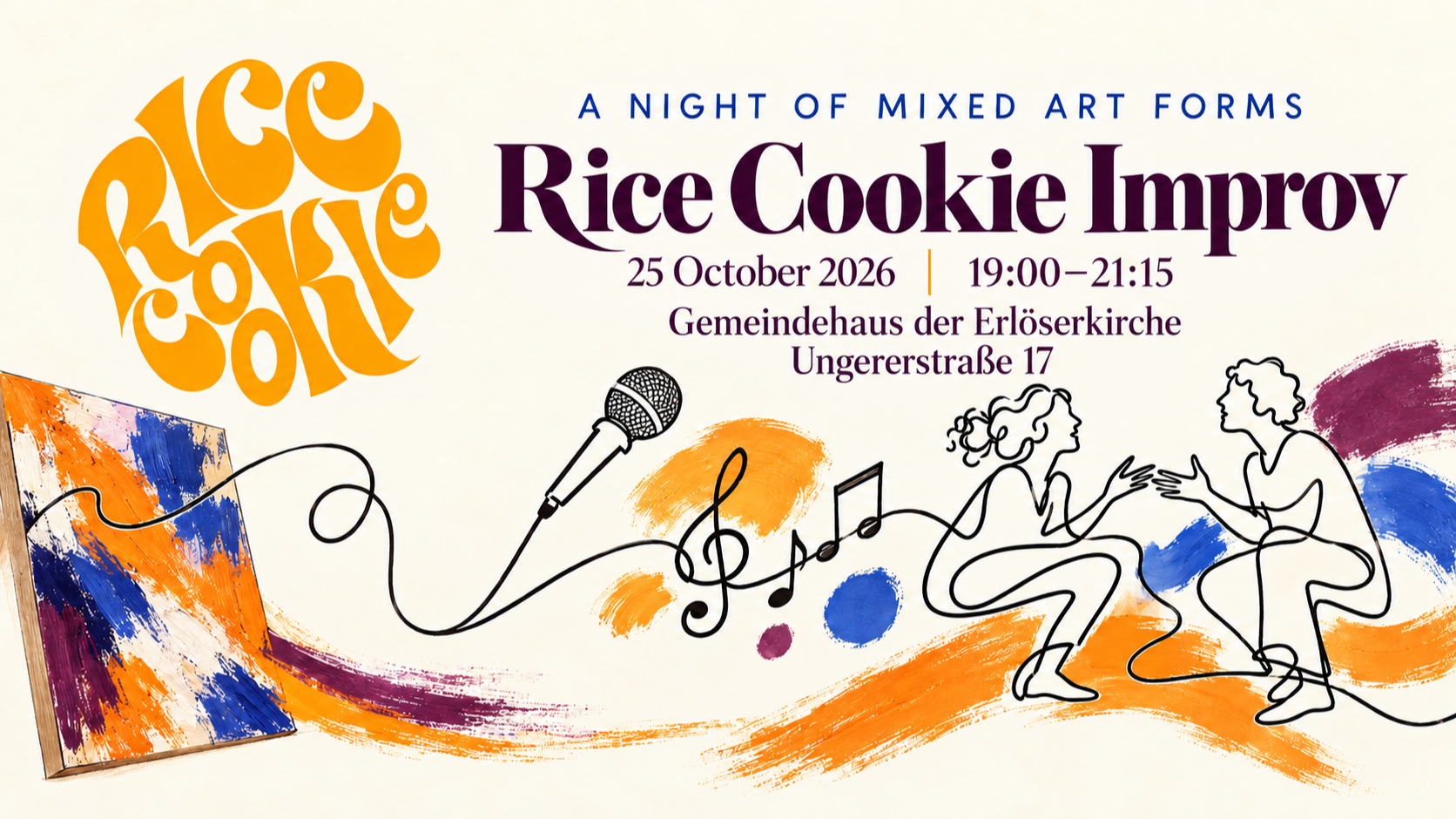 Rice Cookie: A Night of Mixed Art Forms – Comedy, Music & Improv
