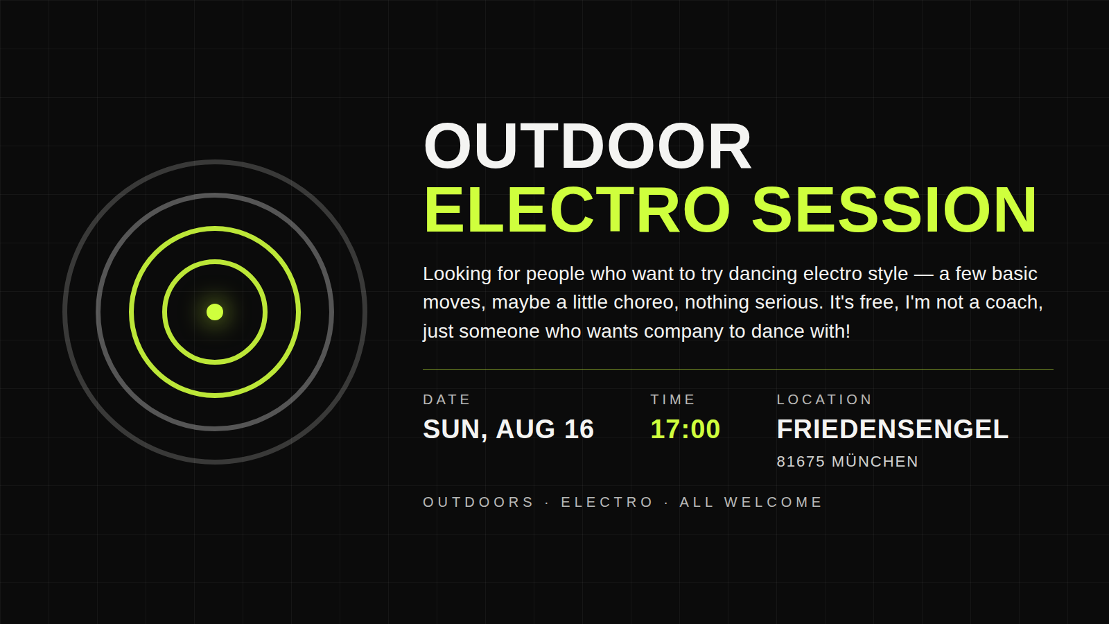 Outdoor Electro (Tecktonik) Session