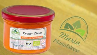 Fruchtaufstrich Karotte-Zitrone Karottenerzeugnis Fruchtaufstrich von Maria Manufaktur in Auerbach