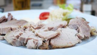 Kalter Braten Kalter Braten Zwischenmahlzeit Abendessen von Gasthaus Goldenes Schiff in Passau