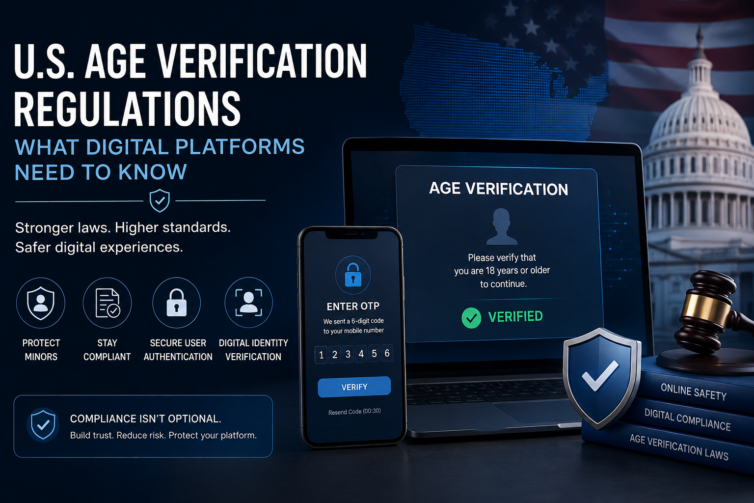 U.S. Age Verification Regulations: What Digital Platforms Need to Know-secure identity verification without data exposure