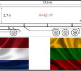 Krovinių Pervežimas Tentinėmis Puspriekabėmis ! iš / į Olandija / Olandijos / Olandiją  Galim pervežti įvairius krovinius tentinėmis puspriekabėmis ( Standartinis tentas 92 kubinių metrų). Krovinį į tentines puspriekabes galima pakrauti per viršų, šoną ir-0