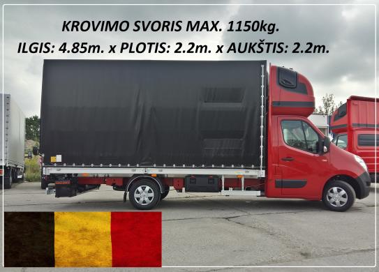 Krovinių Pervežimas tentiniu mikroautobusiuku Lietuva – BELGIJA – Lietuva ! Telpa 10 euro palečių iki 1200kg. Vežame krovinius, siuntas, baldus, įrengimus ir t.t / Galime perkraustyti iš vienos šalies į kitą, Lietuva – Europa – Lietuva ! Busiuko Matmenys:-0