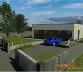 namaipardavimui.lt - PARDUODAMAS MODERNAUS PROJEKTO VIENO AUKŠTO NAMAS SU DALINE APDAILA-0