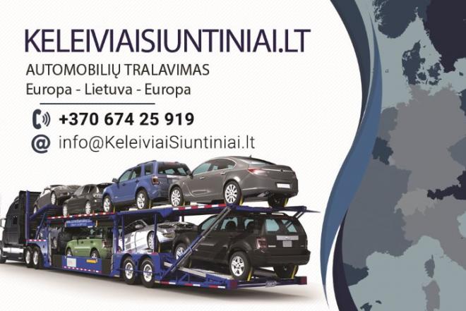 AUTOMOBILIŲ VEŽIMAS į Vokietiją, Olandiją, Belgiją, Ispaniją, Angliją +37067425919-0