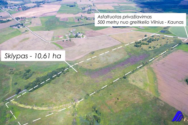 Elektrėnų sav., Kakliniškių k., Migūčionių g., žemės ūkio, sandėliavimo, komercinės paskirties sklypas-0