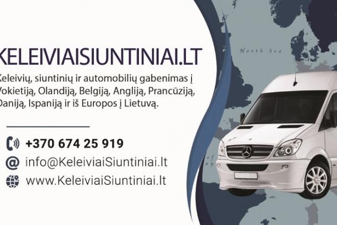 KELEIVIŲ VEŽIMAS Į Olandiją, Vokietiją, Angliją, Belgiją, Ispaniją +37067425919-0