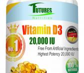 Vitaminas D3 20000 TV iš Vokietijos, 365 kapsulių !!!-0
