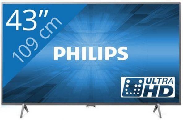 PHILIPS Smart LED ultra slim, pixel plus ultra HD TV, 4K, 43" 109cm. Dual core, Kaip naujas, kaina 299e. Su dokumentais, pilnu komplektu, yra galimybė atvezti už papildomą kainą.-0