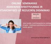 Asmeninis efektyvumas ir atsakomybės už rezultatą didinimas ONLINE-0