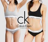 Calvin Klein moteriskas apatinis trikotazas modern cotton sportiniai/laisvalaikio rinkinukai Komplektas (sportiniai /laisvalaikio marskinukai liemenele + tanga stringai arba kelnaites)-0
