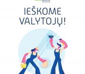 Kviečiame prisijungti prie mūsų komandos VALYTOJAS (-us)-0