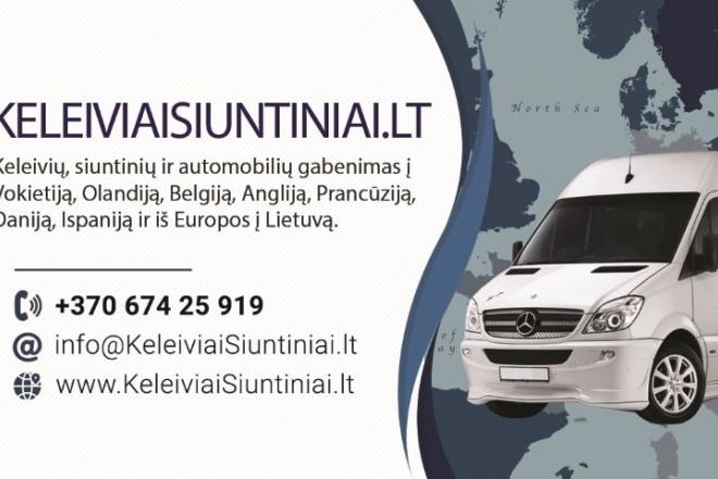 KELEIVIŲ VEŽIMAS Į Olandiją, Vokietiją, Angliją, Belgiją, Ispaniją +37067425919-0