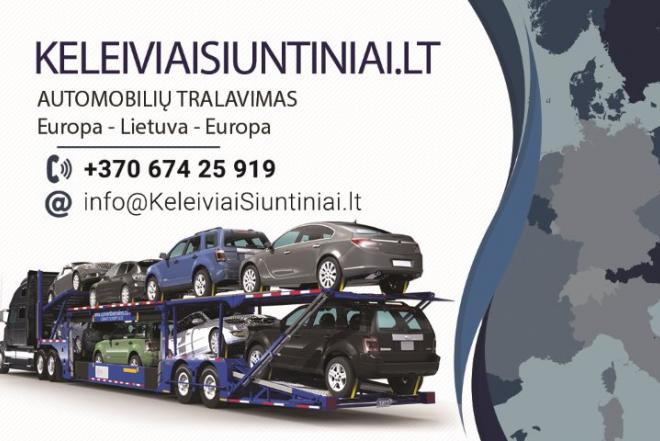 AUTOMOBILIŲ VEŽIMAS į Vokietiją, Olandiją, Belgiją, Ispaniją, Angliją +37067425919-0