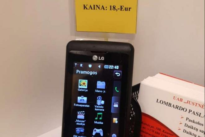 Mobilusis telefonas "LG KP500"-0