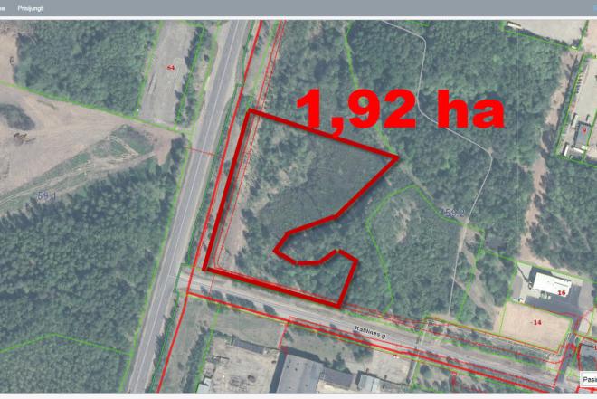 KOMERCINIS 1,92 HA, ŽEMĖS SKLYPAS VISAGINE-0