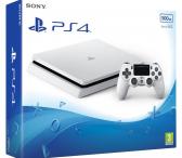 Sony Playstation 4 slim, tvarkingas, garantija, kaina- 199.99e. Komplektas, dėžė, dokumentai ps4, galiu atvezti uz sutarta kaina, su pulteliu kaina 219.99e. Su 2 pulteliu kuris turi taippat garantija kaina 249.99e. Fifa 17 10e. Fifa 18 15e. Yra ir daugiau-0
