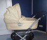 Vežimas Peg Perego su pripučiamais ratais, vežimukas su funkciniu lopšiu, reguliuojasi aukštis jo, patogus, talpus, su amortizatoriais, reguliuojama rankena, gražus, švarus, pravažus, tvirtas, kokybiškas, nesunkus, lengvai susilanksto, lengvai atsiskiria-0
