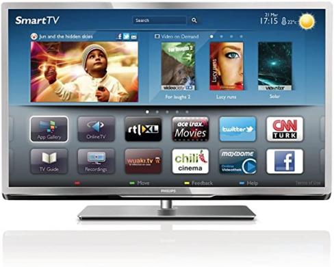PHILIPS Smart 3D LED slim, Full HD TV, 55" 140cm, tvarkingas, kaina 299.99e. yra galimybė atvezti už papildomą kainą.-0
