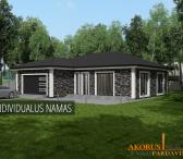 namaipardavimui.lt - INDIVIDUALUS VIENO AUKŠTO NAMAS SU KOKYBIŠKA FASADO APDAILA-0