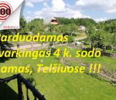 Parduodamas tvarkingas 4 k. sodo namas, Telšiuose.-0