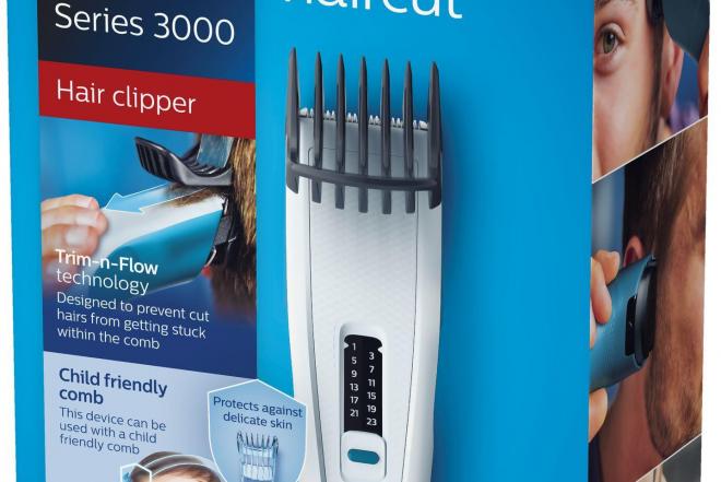 Philips belaide plaukų, ir vaikams tinkanti kirpimo mašinėlė.-0