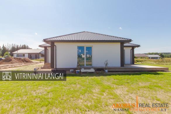 namaipardavimui.lt - PASTATYTAS VIENO AUKŠTO NAMAS SU DALINE APDAILA-0