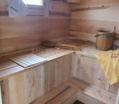 Karkasinės pirtys, mobili sauna, batska ant ratu-0