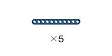 DREAM Plate 1x11 Blue 5 pcs