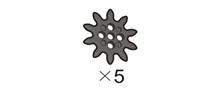 Sprocket (SPS-4(K)) 5pcs