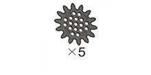 Sprocket (SPS-17(K)) 5pcs