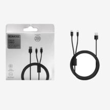 ROMOSS ΚΑΛΩΔΙΟ ΦΟΡΤΙΣΗΣ NYLON CB219 2-σε-1 Lightning / Type-C 1.5M