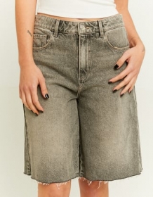 Woven Women Cotton Short HHU2 36, HHU2 - Black Used Wash2